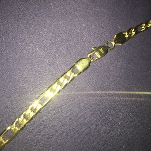 Men’s 14kt Gold Figaro Link Necklace